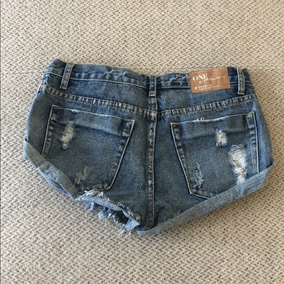 Denim Cut Off Shorts - Picture 3 of 3